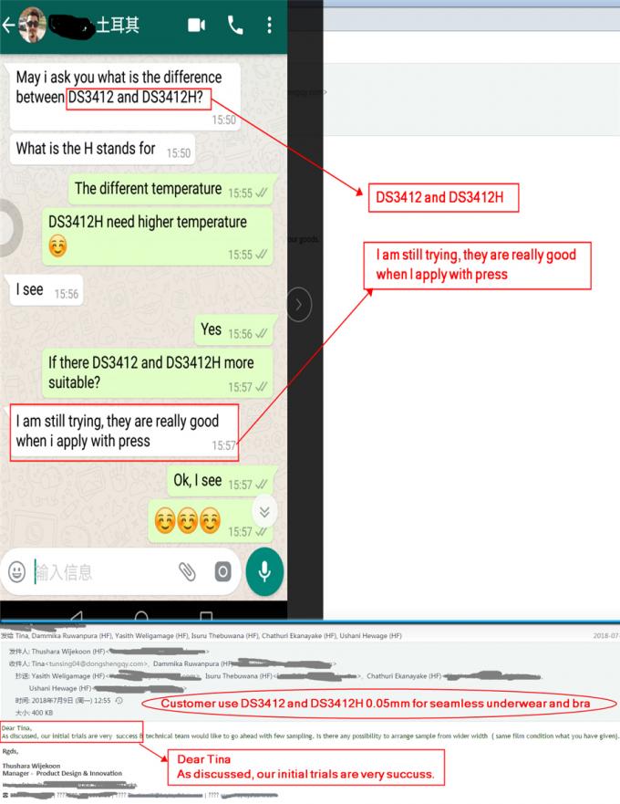 Filme translúcido nevoento do plástico TPU do filme de esparadrapo do poliuretano para telefones celulares 4
